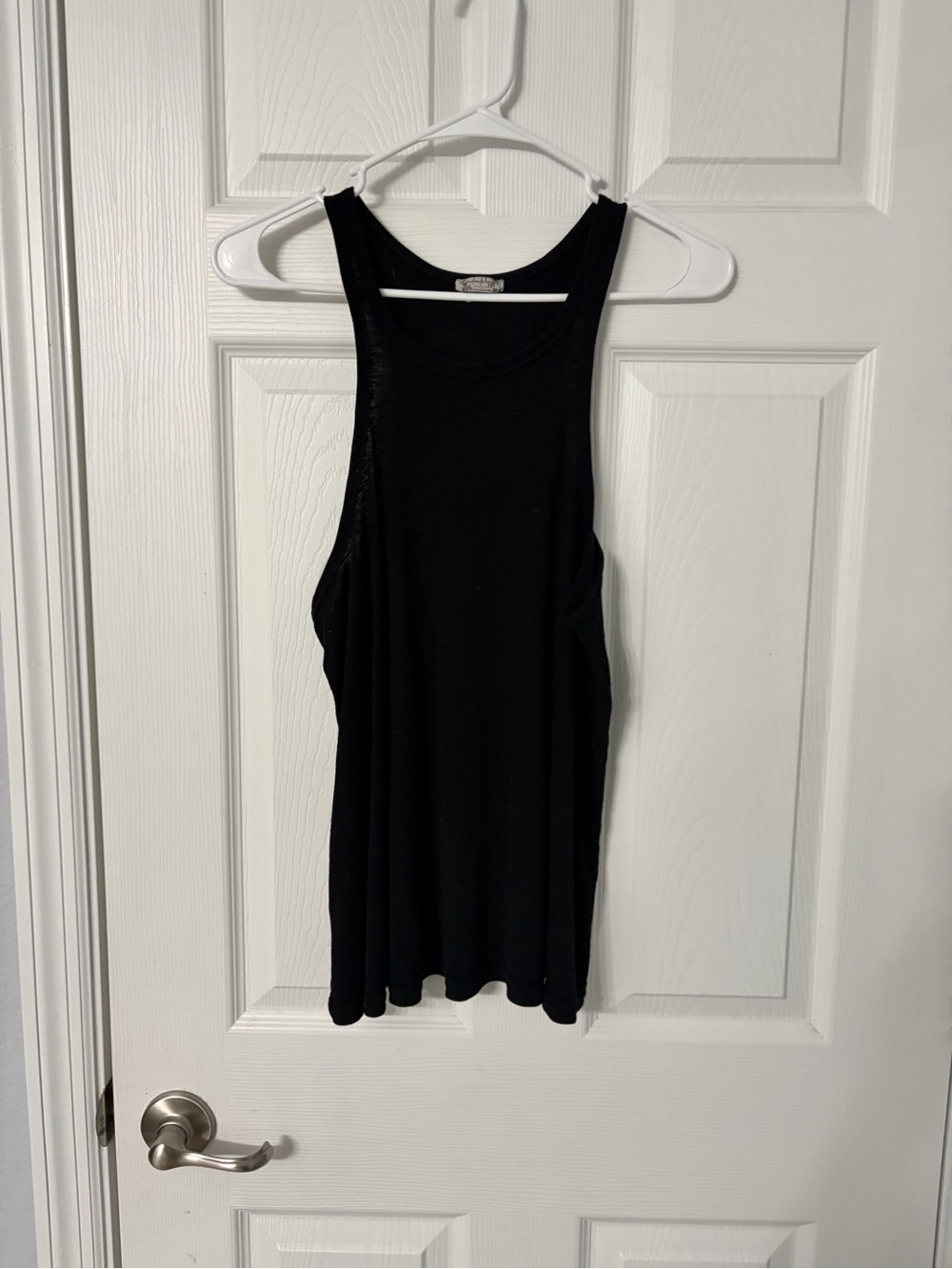 Free People Black Racerback Tank Top